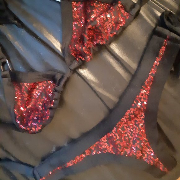 Gorgeous Sequin Bikini/Costume - Picture 2 of 3